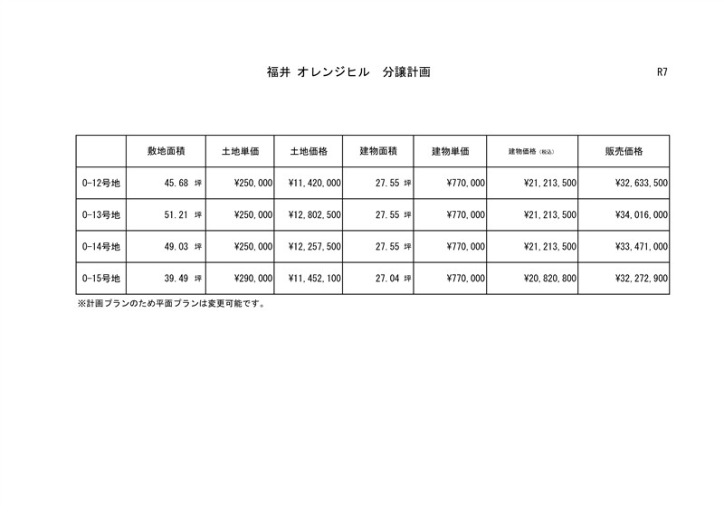 分譲計画